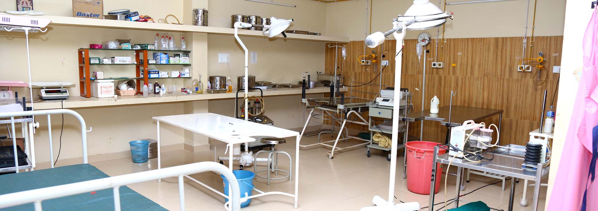 Labour room with modern facilities